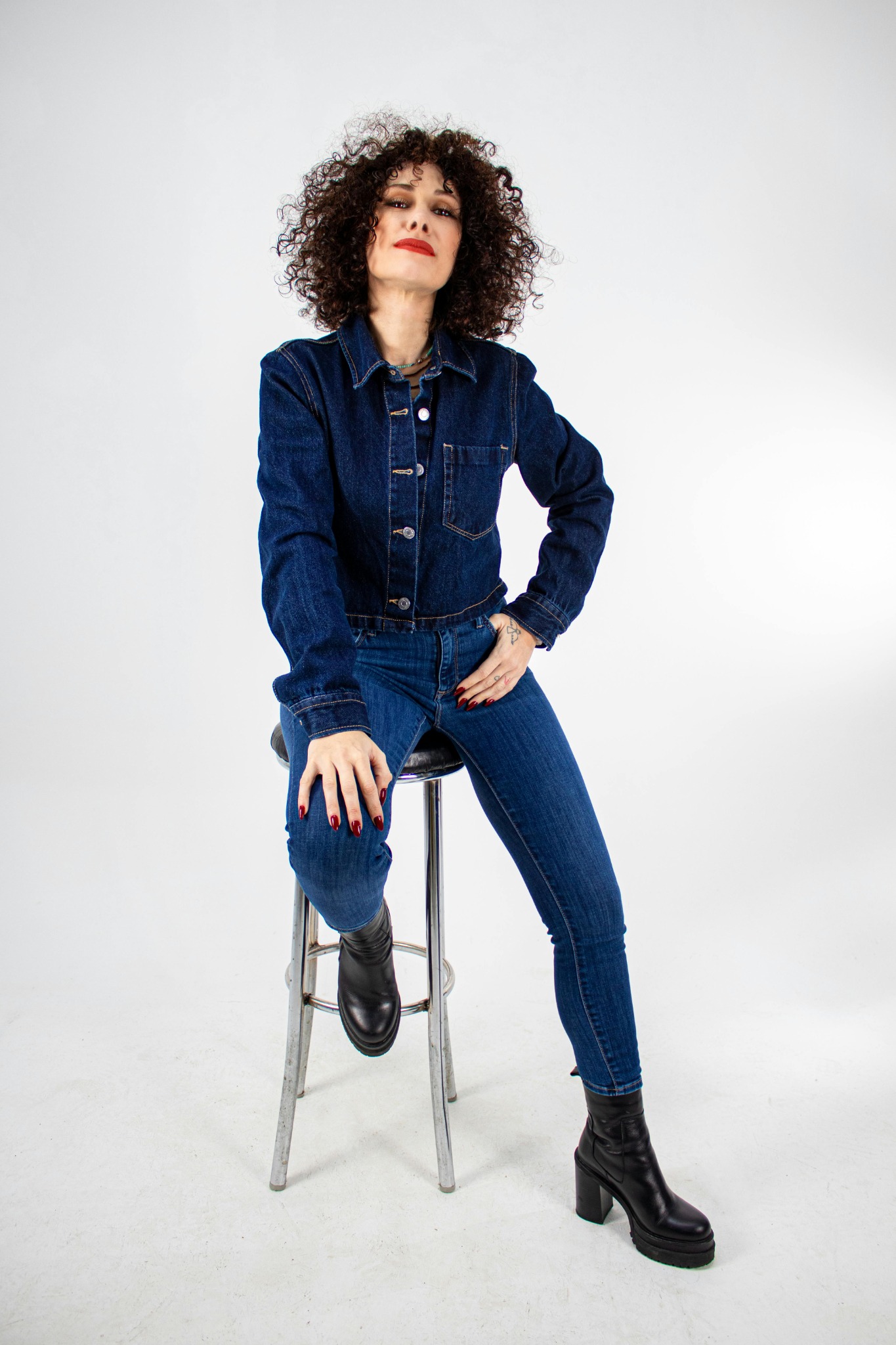 Women denim ensemble